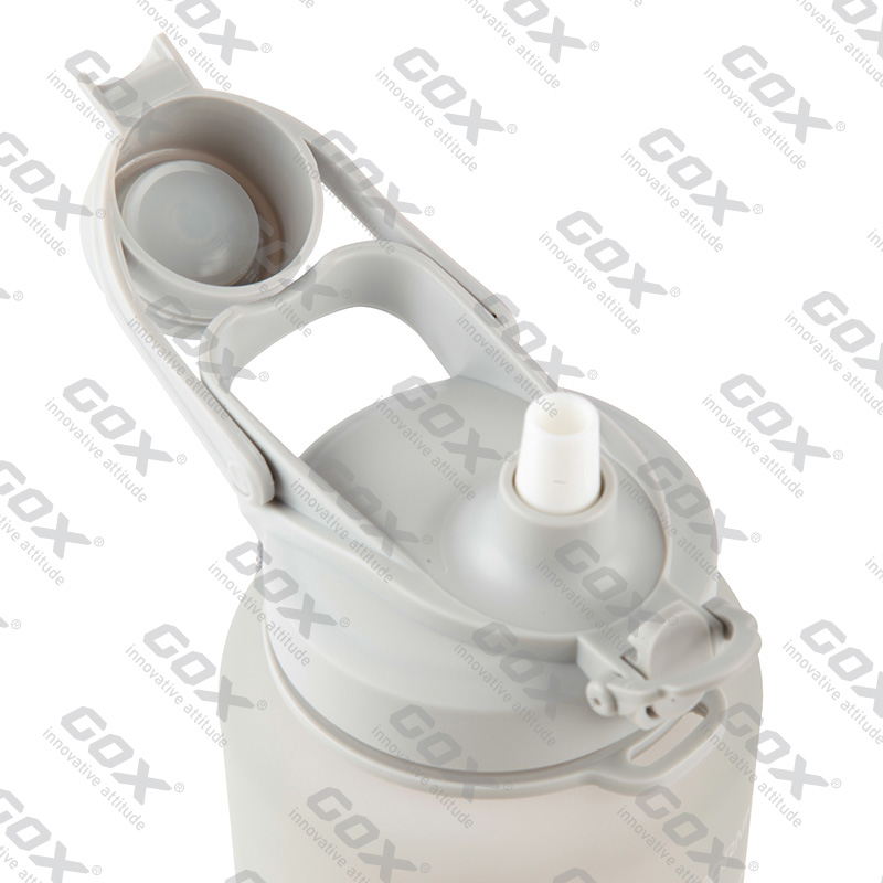 GOX China OEM BPA dzeramā sporta zāles pudele ar automātiski atvērtu vāku un salmiņu 9