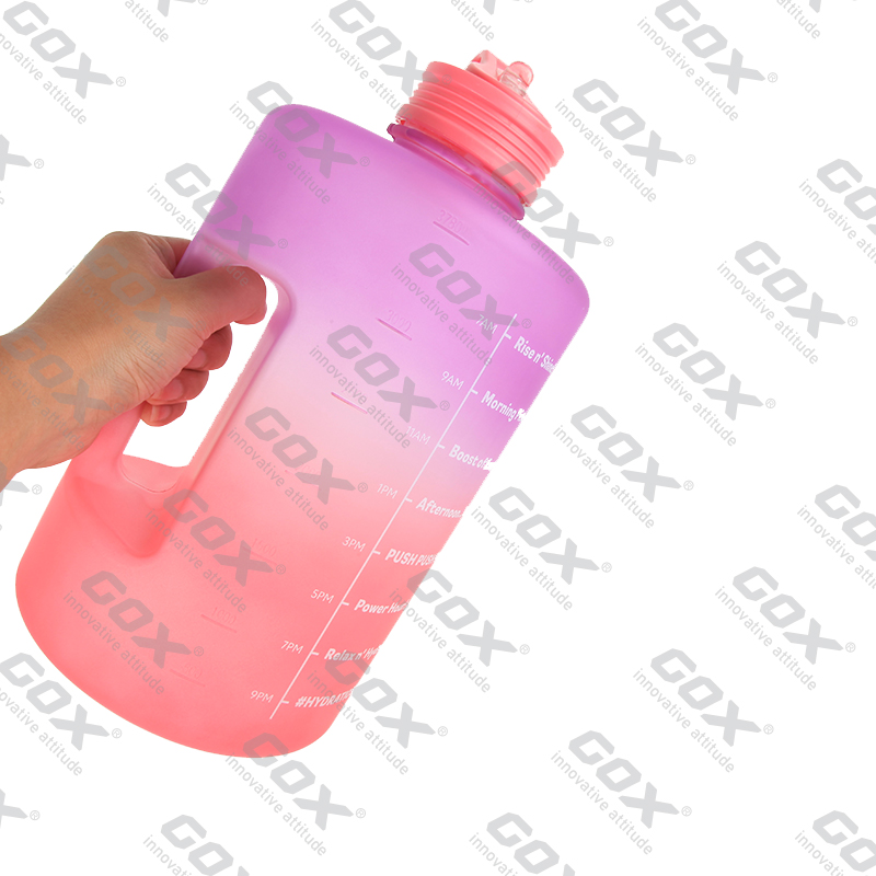 GOX চায়না OEM লিকপ্রুফ BPA ফ্রী স্পোর্টস ওয়াটার বোতল স্ট্র ঢাকনা 7 সহ