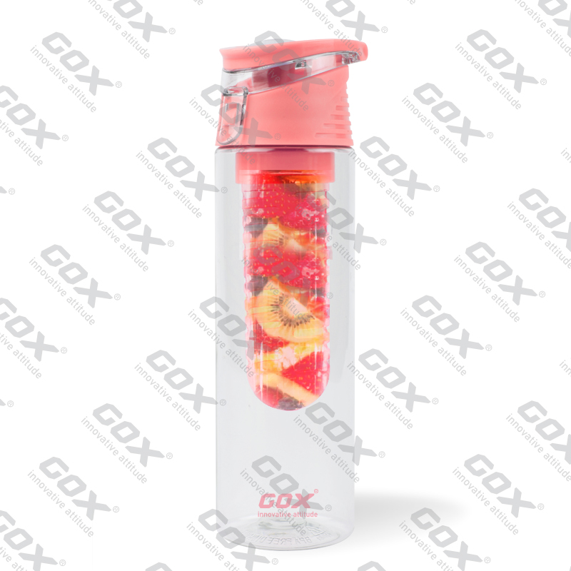 GOX Китай OEM Герметичная бутылка для воды из тритана с заварочным устройством для фруктов 4