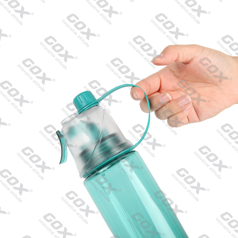 GOX China OEM 2-IN-1 Mist & Sip Function Tritan Water Bottle 5