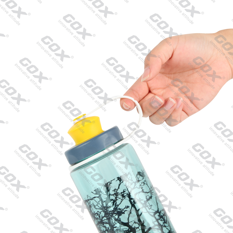 GOX China OEM BPA Free Dual Lid Tritan Water Bottle with Carry Loop 4