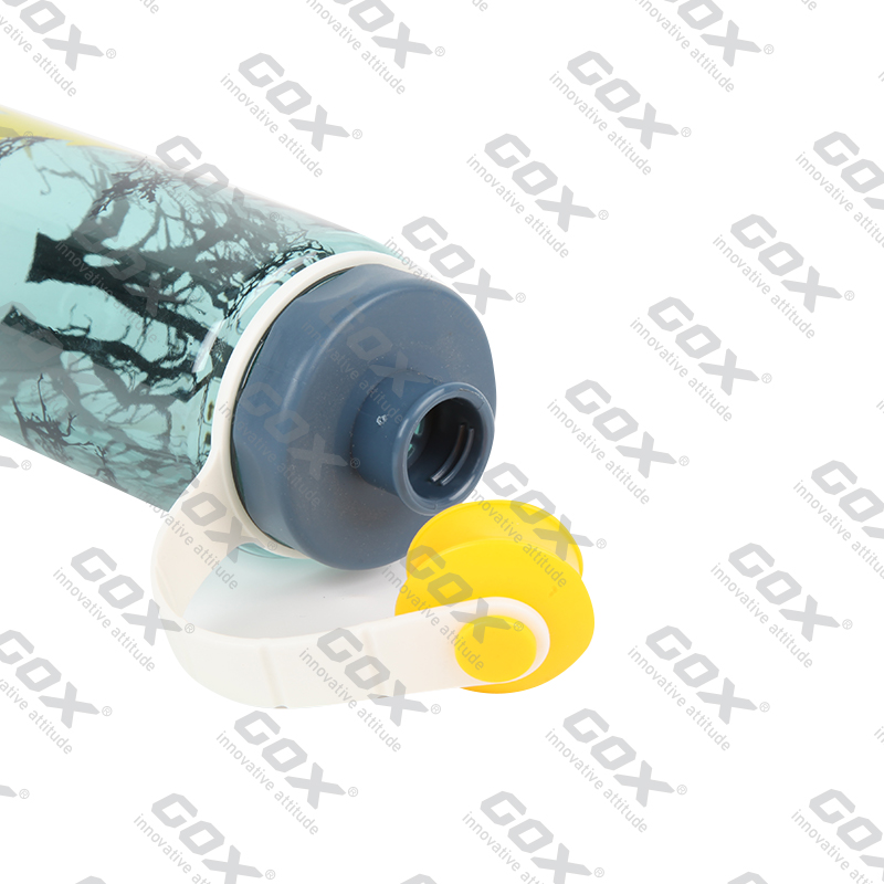 GOX China OEM BPA Free Dual Lid Tritan Water Bottle with Carry Loop 5