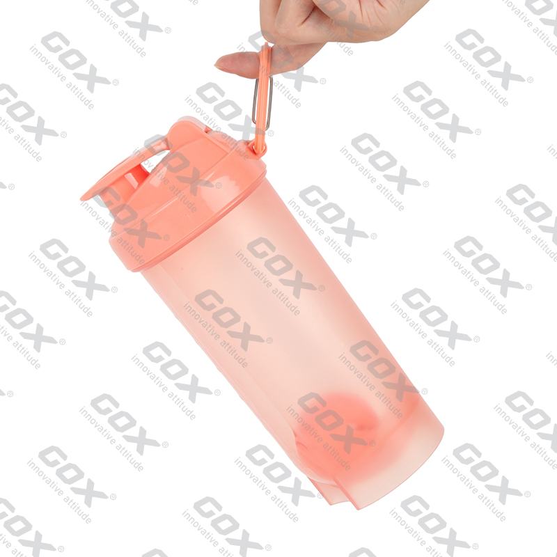 GOX China OEM BPA Free Protein Shaker Bottle with Carry Loop 4