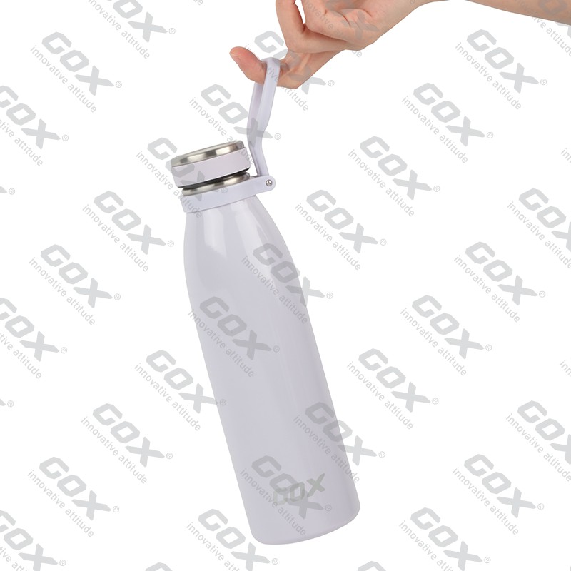 GOX China OEM Dual-wall Insulated Stainless Steel Water Bottle with Carrying Grip 6