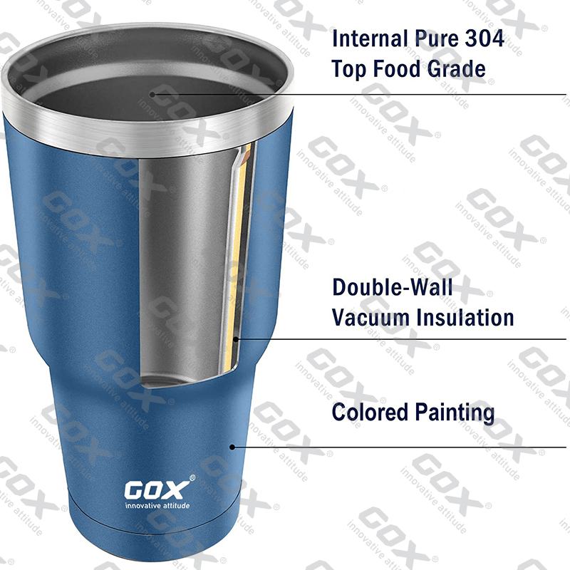GOX China OEM Insulated Tumbler with Lid 4