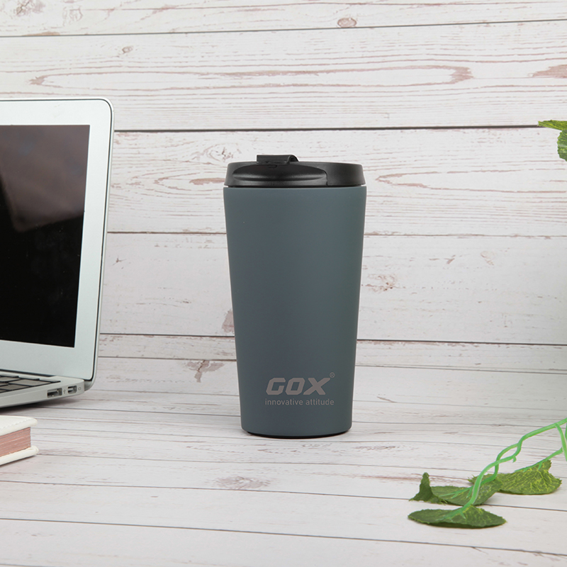 Wholesale GOX Double Wall Stainless Steel Coffee Mug Tumbler with Leak-proof  lid Manufacturer and Supplier